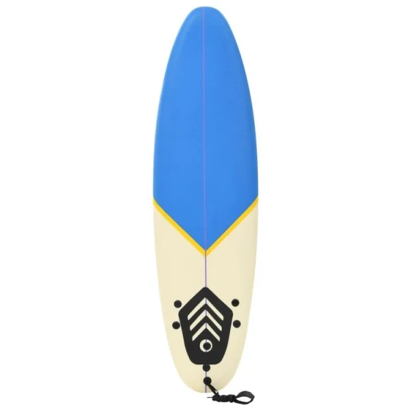 soldes pas cher VIDAXL Planche De Surf 170 Cm Bleu Et Creme 4