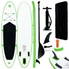 VIDAXL Ensemble De Planches SUP Gonflables Vert Et Blanc pas cher 13