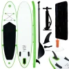 soldes en ligne VIDAXL Ensemble De Planches SUP Gonflables Vert Et Blanc 13