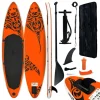 VIDAXL Ensemble De Planche SUP Gonflable 320x76x15 Cm Orange fashioniable 11