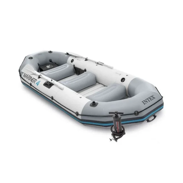 site soldes INTEX Kit Bateau Gonflable 4 Places Mariner 4 Avec Rames Et Gonfleur – Intex 1