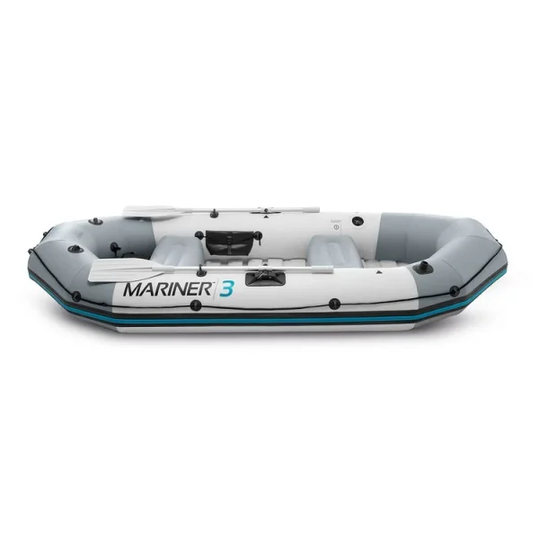 Retour Facile et Gratuit INTEX Kit Bateau Gonflable 3 Places Challenger 3 Avec Rames Et Gonfleur – Intex 4