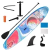 OUTSUNNY Stand Up Paddle Gonflable Surf Planche De Paddle Pour Adulte Dim. 320L X 76l X 15H Cm Nombreux Accessoires Fournis PVC Bleu Rouge soldes magasin 11