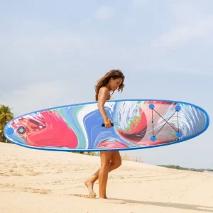 OUTSUNNY Stand Up Paddle Gonflable Surf Planche De Paddle Pour Adulte Dim. 320L X 76l X 15H Cm Nombreux Accessoires Fournis PVC Bleu Rouge soldes magasin 7