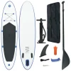 VIDAXL Stand Up Paddle Planche A Rame Bleu Et Blanc vente pas cher 13