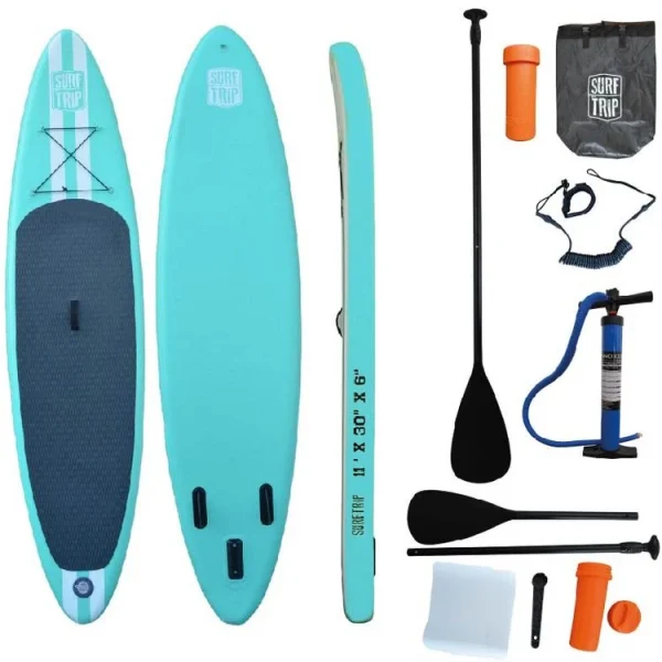 SURFTRIP Paddle Gonflable En Dropstitch – Surftrip – 335 X 76 X 15 Cm – Tout Inclus + Sac De Transport achetez 1