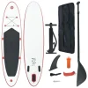 VIDAXL Stand Up Paddle Planche A Rame Rouge Et Blanc REMISE 11