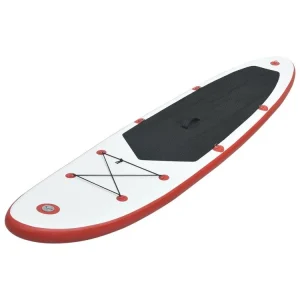 VIDAXL Stand Up Paddle Planche A Rame Rouge Et Blanc REMISE 7