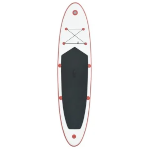 VIDAXL Stand Up Paddle Planche A Rame Rouge Et Blanc REMISE 9