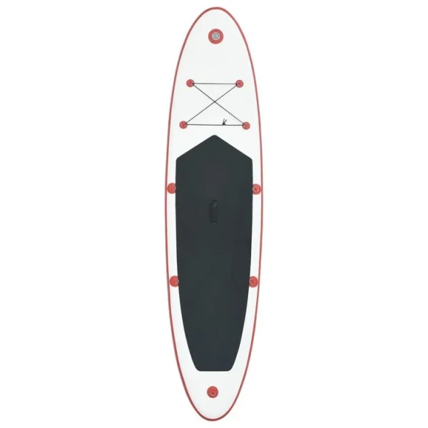 VIDAXL Stand Up Paddle Planche A Rame Rouge Et Blanc REMISE 4