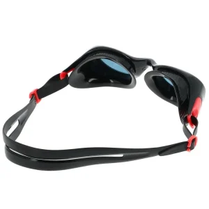 authentiques SPEEDO Lunette Natation Piscine Speedo Futura Clasic Black Red Noir 71745 7