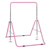 HOMCOM Barre Fixe De Gymnastique Enfant – Barre De Gymnastique Pliable Hauteur Réglable 4 Niv. 88 à 128 Cm – Acier Rose boutiqued en ligne 11