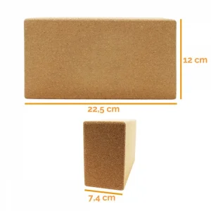 boutique pas cher VIVEZEN Brique, Bloc De Yoga 22,5 X 12 X 7,4 Cm – Liège 7