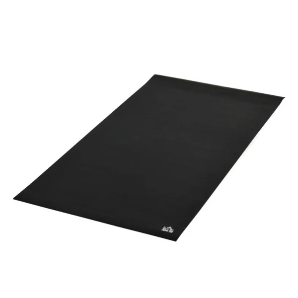 commentaire favorable HOMCOM Tapis De Protection Fitness Grand Confort Dim. 180L X 90l X 0,6H Cm PVC Noir 1